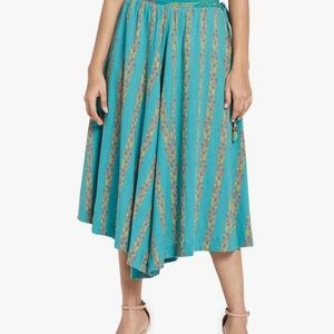 Fabindia Women Turquoise Cotton Salwar